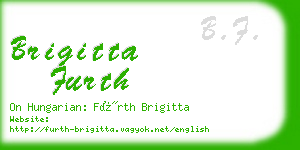 brigitta furth business card